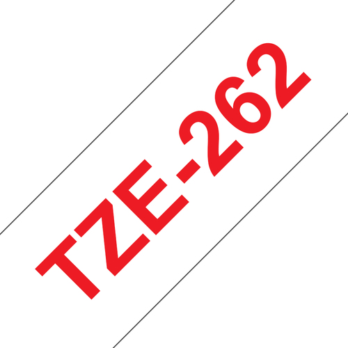 Brother P-touch TZe-262 36mm x 8m Red On White Gloss Laminated TZE262 - image 1