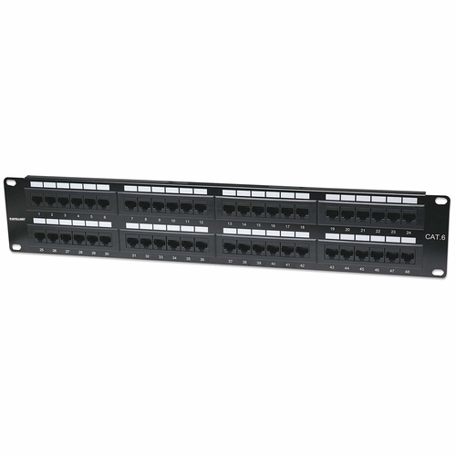 Intellinet Panneau de brassage Cat6, UTP, 48 ports, 2U, noir imagen 1