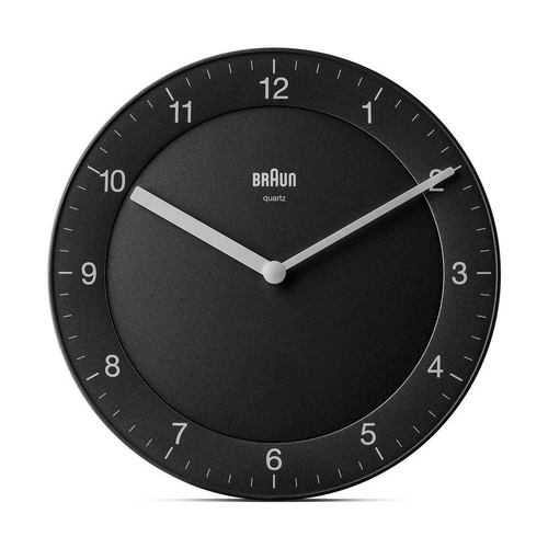 Braun BC 06 B Quarzwanduhr analog schwarz Reloj de cuarzo Círculo Negro