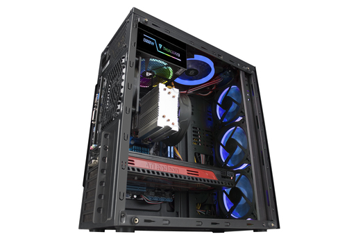 Mars Gaming MCGBLUE computer case Midi Tower Black – image 5