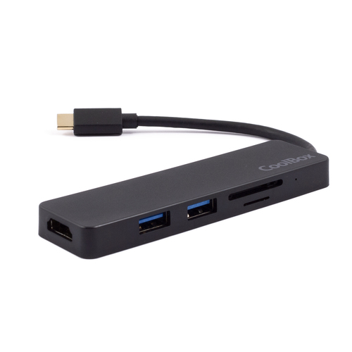 CoolBox miniDock USB-C Lite 2 USB 3.2 Gen 1 (3.1 Gen 1) Type-C Черный