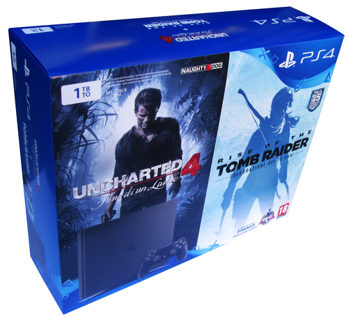 Sony Interactive Entertainment PS4 1TB Chassis D + Uncharted 4 + Tomb Raider