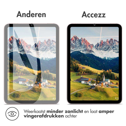 Accezz Paper Feel Screenprotector iPad Air 13 inch (2024) M2 Smartphone screenprotector Transparant, afbeelding 9