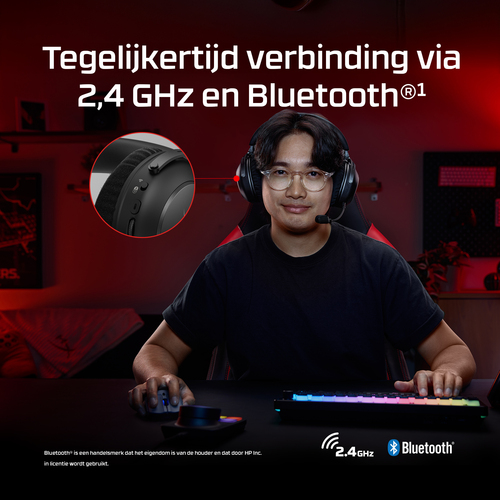 HyperX Cloud Alpha 2 Wireless Zwart – Foto 8 van 10
