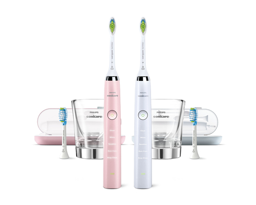 Philips Sonicare DiamondClean HX9354/21 electric toothbrush Adult Sonic toothbrush Pink, White