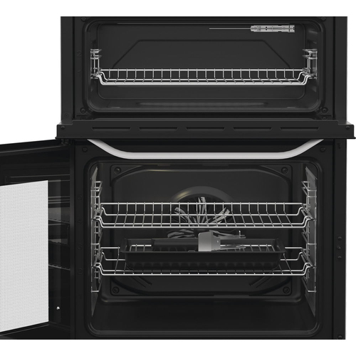 Hotpoint HTE6VDCW 60cm Wide Single Oven Electric Cooker with Ceramic Hob - White - A/A Rated, White - image 2