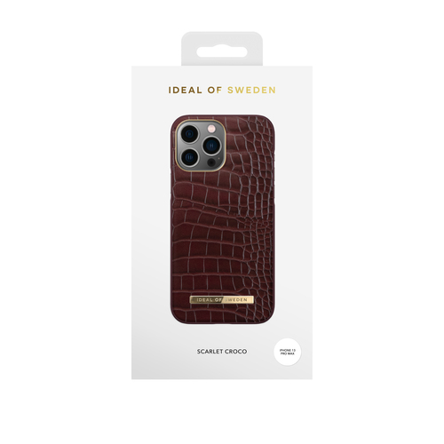 iDeal of Sweden Atelier Case iPhone 12PM/13PM Scarlet Croco – image 1