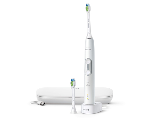 Philips Sonicare ProtectiveClean 6100 HX6462/05 electric toothbrush Adult Sonic toothbrush Silver, White