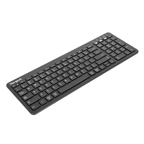 Targus AKB863US клавиатура Дом/офис РЧ беспроводной + Bluetooth QWERTY Международный американский стандарт Черный