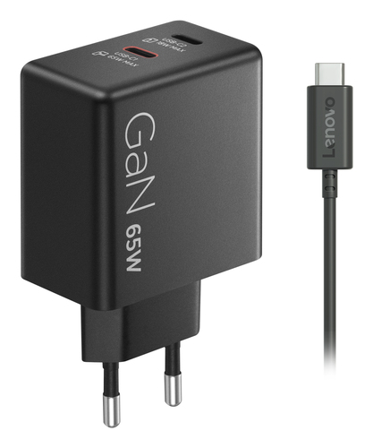 Lenovo Dual Usb C 65W GaN Oplader, afbeelding 5
