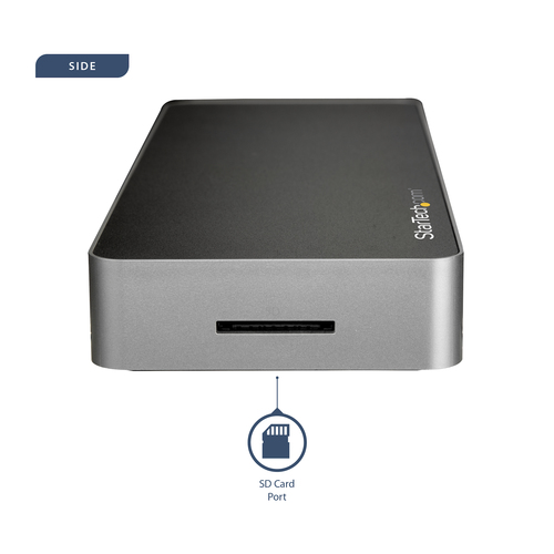 StarTech.com USB C Dock, Dual Monitor HDMI & DisplayPort 4K 30Hz, USB Type-C Laptop Docking Station 60W Power Delivery (PD), SD, 4-port USB-A 3.0 Hub,, afbeelding 4