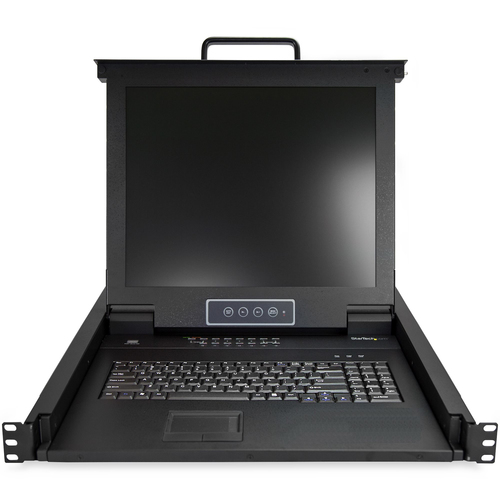 StarTech.com 16 port KVM Rack Console met 1,8m Lange Kabels, Geïntegreerde KVM Switch met 17" LCD Scherm, Universele 1U LCD KVM Console, OSD KVM,, afbeelding 3