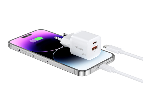 Equip 2-Port 20W GaN USB PD Charger, USB-C x 1, USB-A x 1 – image 3