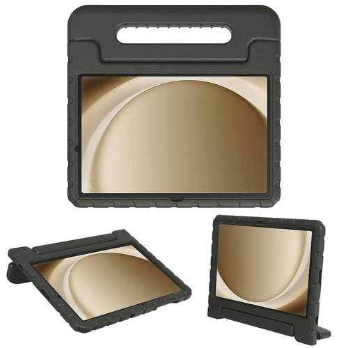 Accezz Kidsproof Backcover met handvat voor de Samsung Galaxy Tab A9 Plus Tablethoesje Zwart