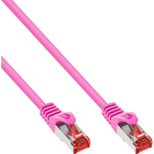 Product image: InLine Patch Cable S/FTP PiMF Cat.6 250MHz PVC copper pink 20m