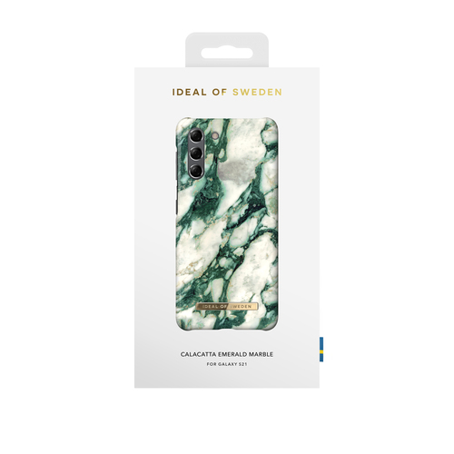 iDeal of Sweden Printed Case Galaxy S21 Calacatta Emerald Marble – image 1
