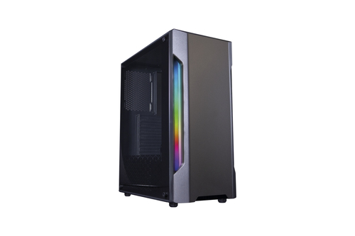 Deep Gaming Caja Gaming DGC195 Настольный Черный, Прозрачный