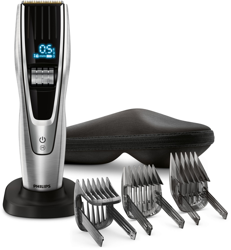 Philips HAIRCLIPPER Series 9000 HC9490/15 hair trimmers/clipper Black, Silver 400 Lithium-Ion (Li-Ion)