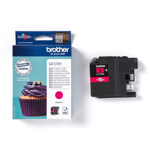 Original Brother LC123M Magenta Ink Cartridge - image 3