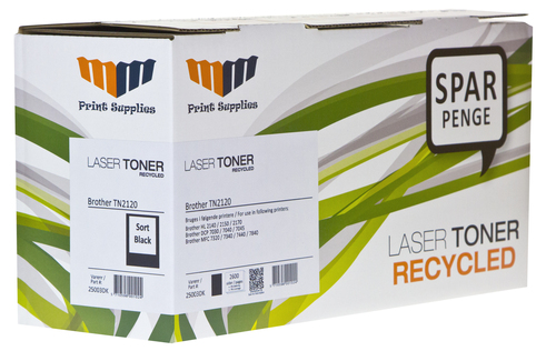MM Black Laser Toner - Brother TN2120 - For Brother DCP / HL / MFC – image 2