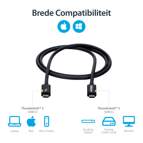 StarTech.com TBLT3MM1M - Thunderbolt-kabel, afbeelding 10