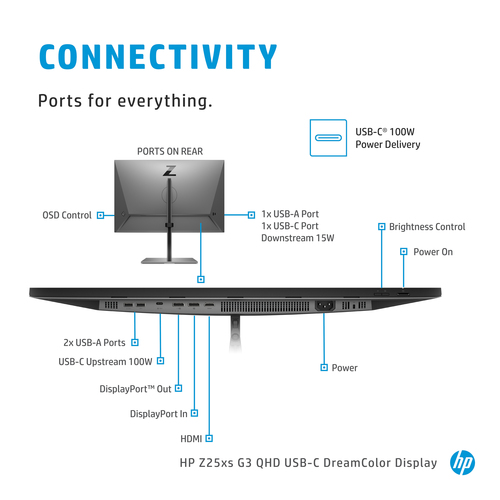 HP Z25xs G3 QHD USB-C DreamColor Display – image 8