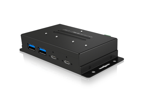 ICY BOX IB-HUB1477-C31 USB 3.2 Gen 2 (3.1 Gen 2) Type-C 10000 Мбит/с Черный