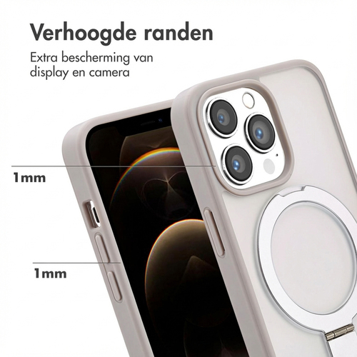Accezz Ring Stand Backcover met MagSafe iPhone 13 Pro - Grey, afbeelding 5