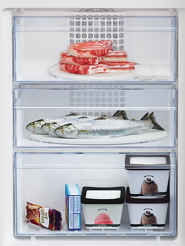 Beko CFG4552S 153cm 50/50 Small Frost Free Fridge Freezer - Silver - E Rated, Silver - image 5