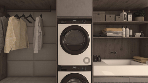 Haier HD90-B939E-DF tumble dryer Freestanding Front-load – image 7