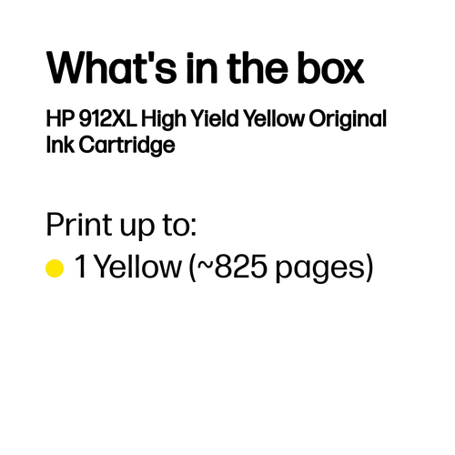 HP 912XL High Yield Ink Cartridge Yellow 9.9ml - image 3