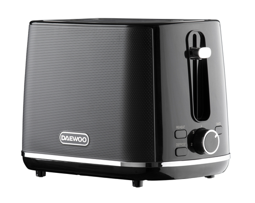 Daewoo 'Stirling' Series Two Slice Toaster With Reheat Defrost & 7 Browning Functions in Black - Black - image 3
