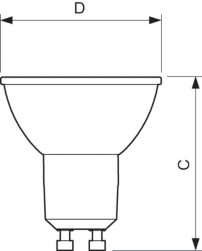 Philips LED spot GU10 3,5-35W 4000K - LED3403