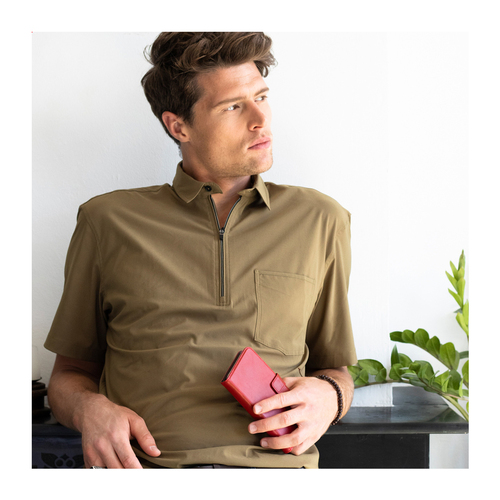 Selencia Echt Lederen Bookcase iPhone SE / 5 / 5s - Rood, afbeelding 2