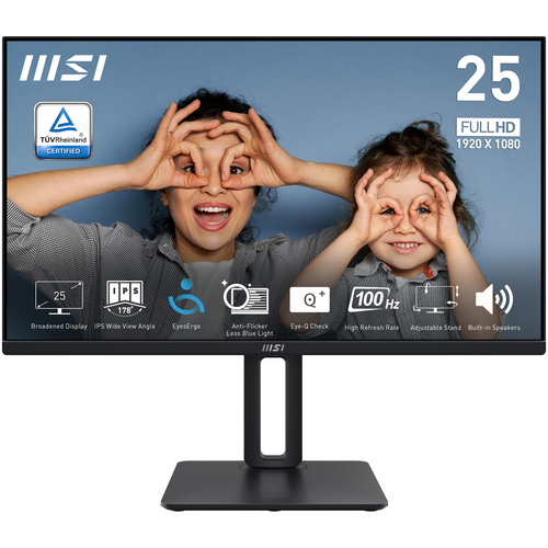MSI PRO MP251P computer monitor 62.2 cm (24.5) 1920 x 1080 pixels Full HD LED Black