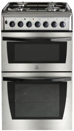 Indesit KD3G11XG cooker Freestanding cooker Electric Gas Stainless steel