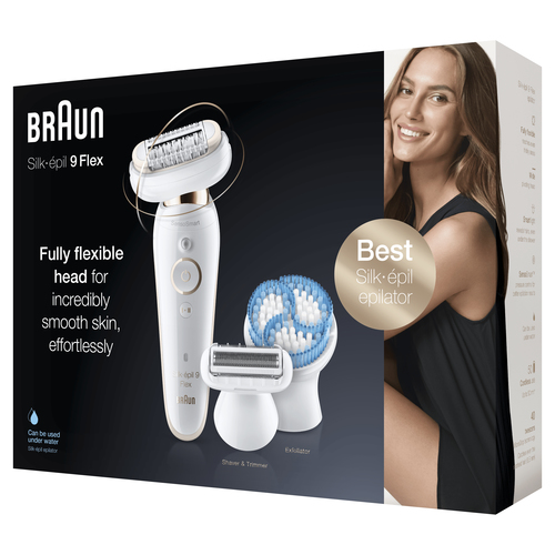 Braun Silk-épil 9 81688637 epilator 40 tweezers White, Gold – image 3
