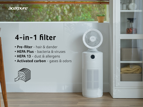 AcerPure Cool C2 - 2-in-1 air purifier & circulator, with 4-in-1 HEPA filter – image 3