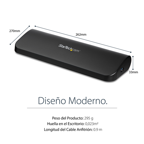 StarTech.com Docking Station USB 3.0 de 2 Monitores para Portátil - HDMI/DVI/VGA - Hub Ladrón 3x USB-A - GbE - Audio - Replicador de Puertos Universal USB-A - Win/macOS/ChromeOS - TAA imagen 10