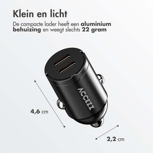 <div>Met de Accezz autolader laad je onderweg razendsnel je apparaten op. Dankzij de dubbele USB-C poorten en Power Delivery 3.0 technologie kun je, afbeelding 7