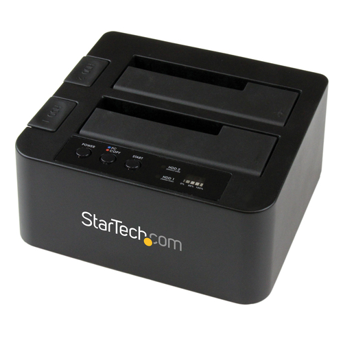 StarTech.com Dual Bay Hard Drive Duplicator, Standalone USB 3.0 (5 Gbps) / eSATA to 2.5/3.5" SATA III HDD/SSD Cloner/Copier, Hard Drive Docking Station, Hard Di – image 5