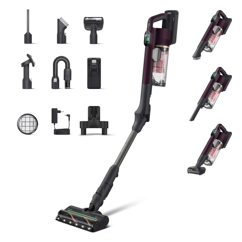 Philips XC7243/10 stick vacuum/electric broom Battery Dry HEPA Bagless Black – image 1