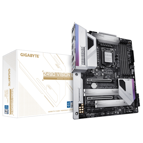 GIGABYTE Z490 VISION G (rev. 1.x) Intel Z490 LGA 1200 (Socket H5) ATX
