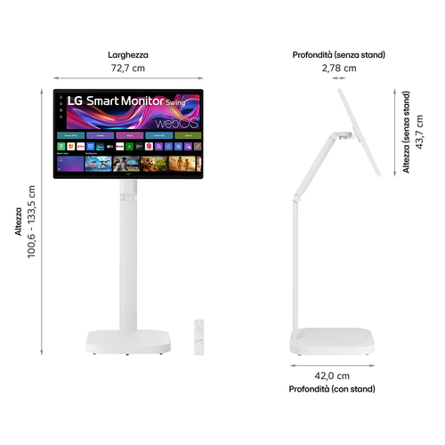LG 32U889SA-W 32 Ips Uhd 4K Touch Swing Smart Monitor - image 8
