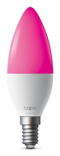 Tapo L430C V1 - LED light bulb - shape: B38 - E14 - 4.8 W (equivalent 40 W) - class F - 16 million colours/warm to cool white light - 2500-6500 K