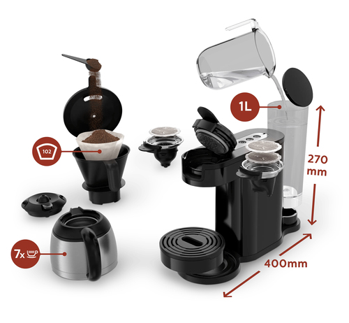 Senseo HD7892/61R1 coffee maker Semi-auto Combi coffee maker – image 3