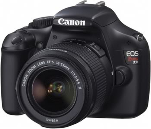Canon Rebel T3 + EF-S 18–55 mm IS