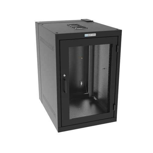 Vertiv GL36WDM-B-AF rack cabinet 18U Wall mounted rack Black
