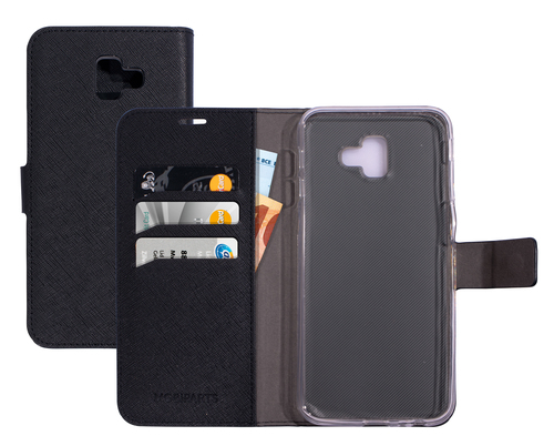 Mobiparts Saffiano Wallet Case Samsung Galaxy J6 Plus (2018) Black