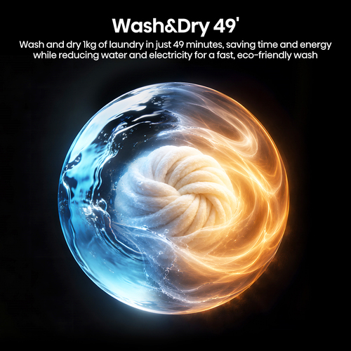 Hisense WD90BI543BWP washer dryer Built-in Front-load White – image 8